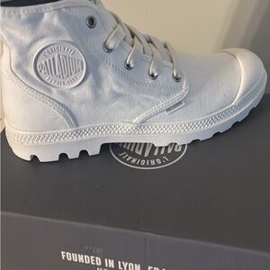 Palladium Kids Classic White Boots